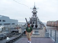 121- Bill Seater on the deck of the USS Wisconsin